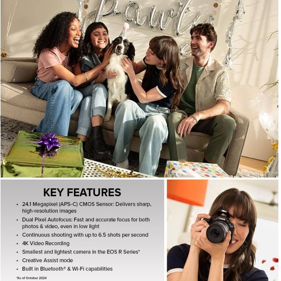 Canon EOS R100 Mirrorless Camera RF-S18-45mm - Picture 7 of 16